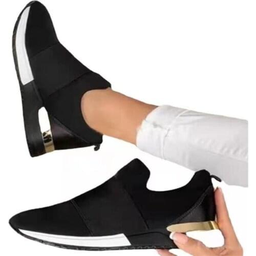 New womens sneakers fashion cloth breathable flat feet non-sliplarge size lightweight and comfortable casual shoeswomen