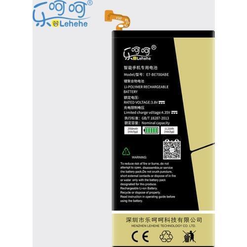 New LEHEHE EB-BE700ABE Battery for Samsung Galaxy E7 E7000 E700F 2950mAh High Quliaty Rechargeable Battery with Tools Gifts