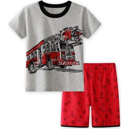 Baby kids Pajamas Set Summer Children Short Sleeve Cotton Sleepwear Girl Cartoon Pyjamas Cute Home Clothing Boys Nightwear