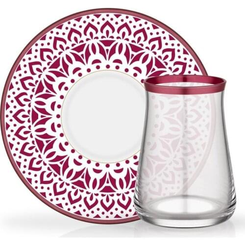 Field Glass Trabya Tea Set 6 pieces Esperanza Rose Gold