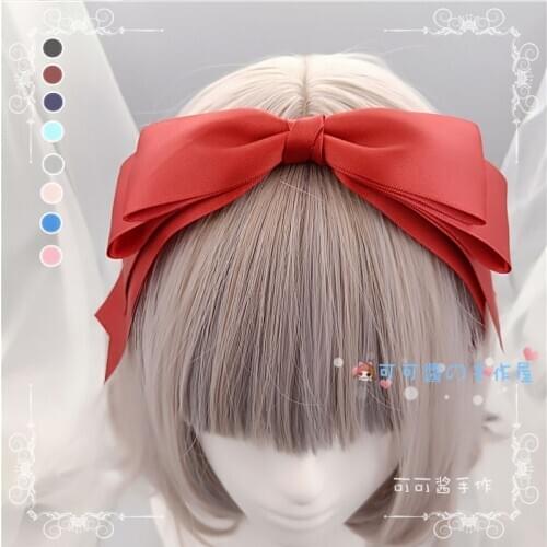 Lolita Bow Hair Bands KC Japanese-style Sweet GIRLS Heart Hair Accessories Headband Harajuku Headdress