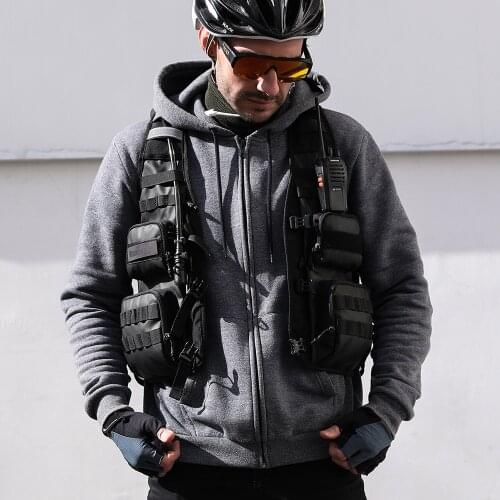 Rhinowalk 2021 New Motorcycle Vest Multifunctional Backpack Hiking Bag Portable Black Moto Racing Jacket Vest Bag