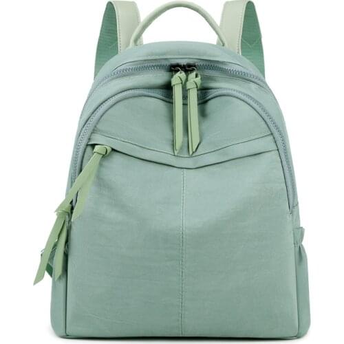 2021 New Ladies Bags Fashion Small Backpack Female For Teenage Girls Women Solid Color Nylon College Waterproof