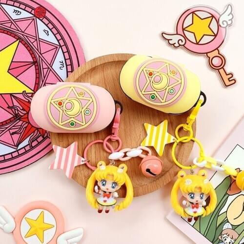 Cute Girl Cartoon Cover for Samsung Galaxy Buds / Buds+ Case Bluetooth Headset Charging Box Cover Wireless Earphone Skin Decor