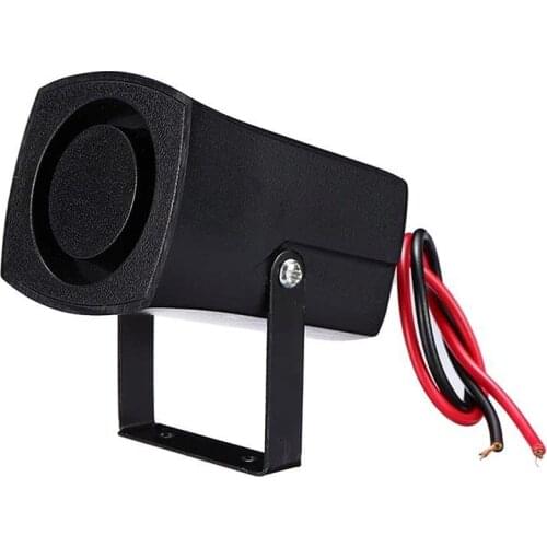 6 Tones Car Police Fire Alarm Horn 12-24V Warning Loud Sound Truck Boat Siren