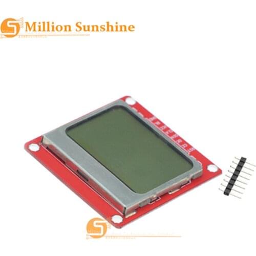 Smart Electronics LCD Module Display Monitor White backlight adapter PCB 84*48 84x84 Nokia 5110 Screen for Arduino