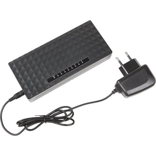 BM Newest Performance Smart Gigabit Switch 8 Port Switch 8 Port 10/100 Base Ethernet Network Switch US EU Plug