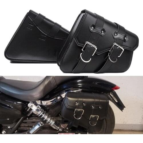 Universal Motorcycle Side Storage Tool Pouch Saddle Luggage Bags Saddlebags For Sportster Xl 883 1200 Left/Right Moto Accessorie