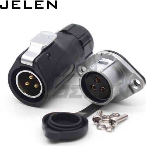 XHE20, waterproof connector male plug & female socket 3 pin panel Mount wire cable connector aviation plug