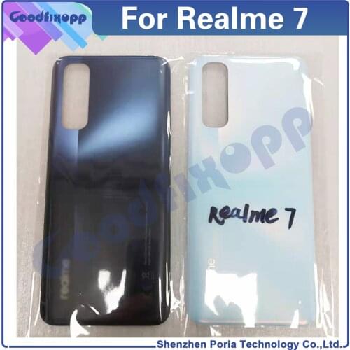For Realme 7 Battery Back Cover Rear Case Cover For Realme7 Rear Lid Parts Replacement