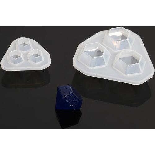 2 Size diamond Silicone Casting Resin Molds For DIY Resin Jewelry Pendants Silicone Casting Mold Tools For Clay Epoxy Resin