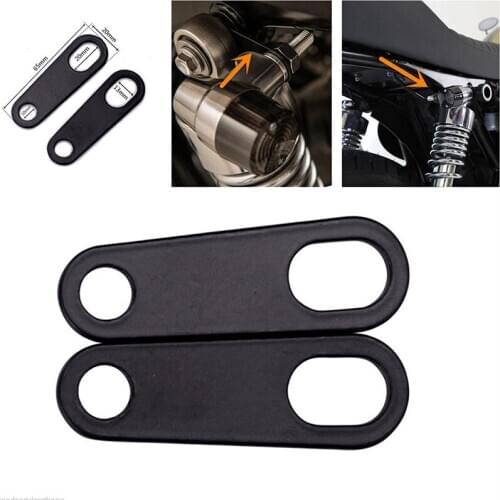 2PCS Brackets Mounts Motorcycle Indicator Turn Signal Light Lamp Holder ShockFor Custom Fork Chopper Bobber Cafe Racer Clamp