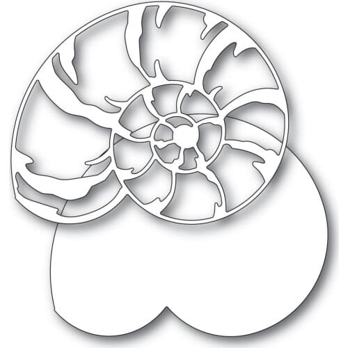 2021 AliliArts Metal Cutting Dies Large spiral shell diy Scrapbooking Photo Album Decorative Embossing PaperCard Crafts Die