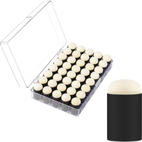 40 Pack of Finger Sponge Daubers with Storage Case for Painting Art Ink Crafts L4MD