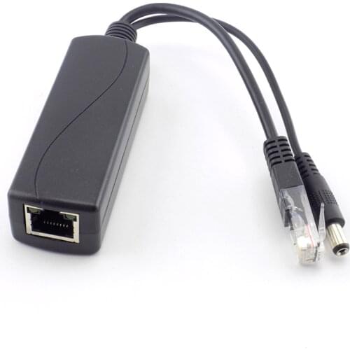 5 Pieces POE Injector 10/100M IEEE802.3at/af Power Over Ethernet POE Splitter Adapter For IP Camera
