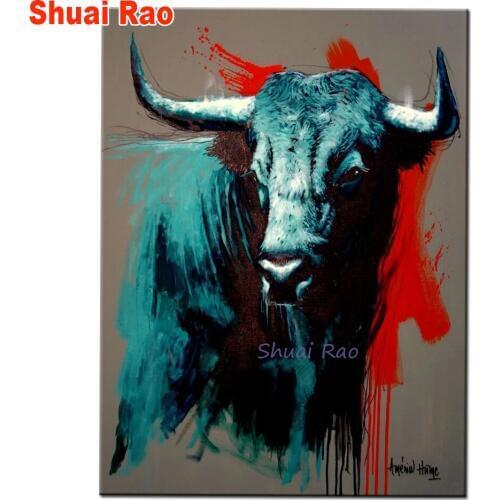 5d diamond painting embroidery bull 3d diy handmade, 5d rhinestones, cow animal home decor, cross stitch