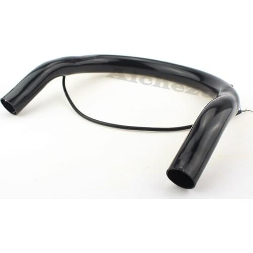 ACZ Motorcycle 230mm Black Cafe Racer Upswept Rear Seat Frame Hoop Loop Universal Tracker With Turn Signal Brake Tail Light