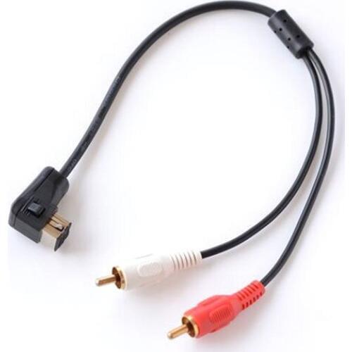 AUX Adapter RCA Audio Cable Male Head For Pioneer Radio IP-BUS P99 P01