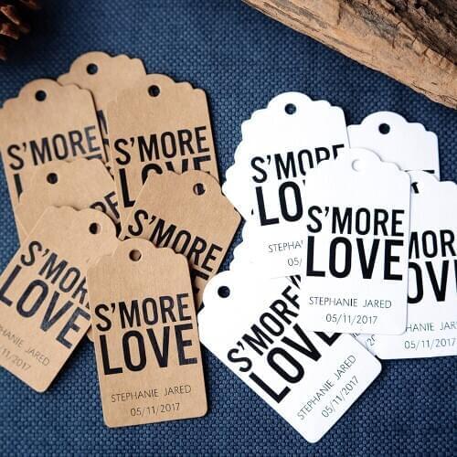 Customized With Own Logo Paper Label Hand Made For You Gift Baked Goods Product Craft Paper Etiquettes Wedding Invitations