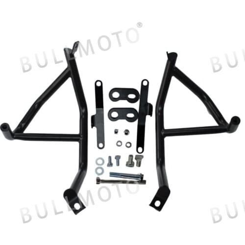 Black Engine Guard Crash Bars Bumper Protector Accessories For Kawasaki Ninja 400 250 Ninja400 Ninja250 2018 2019