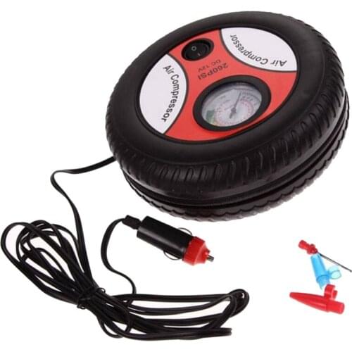 Electric Car Inflatable Mini Tire Pump Air Compressor Tyre Pressure 260 PSI