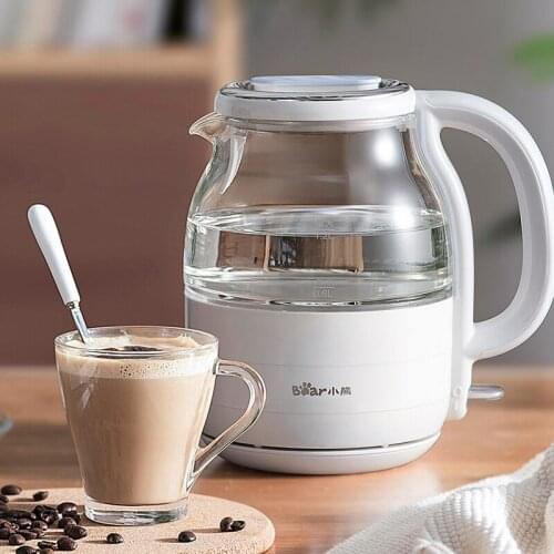 White Electric Water Kettle Glass Small Stainless Steel Samovar Electric Kettle Coffee Thermal Bouilloire Eco Friendly EH50EK