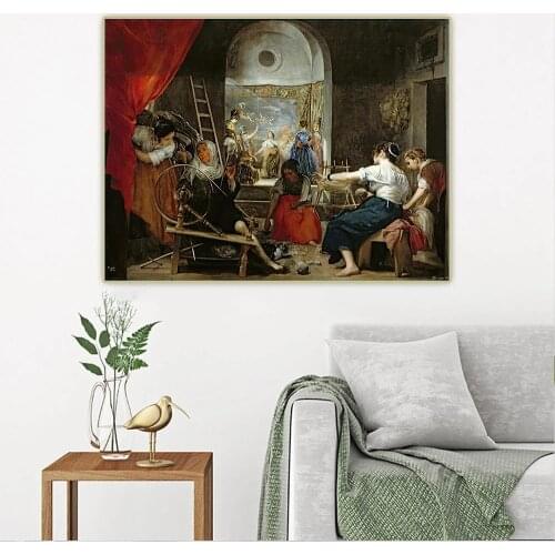 Canvas Diego Velazquez The Spinners Painting Home Decor Pictures Modern Printed Modular Poster For Living Room Wall Art Frame