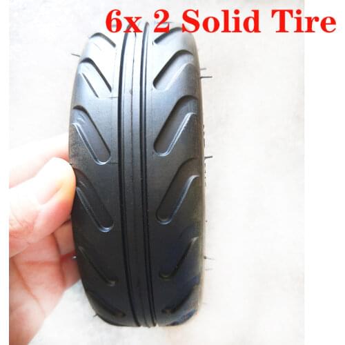 Good Quality Fast-wheel Electric Skateboard Tire 6 Inch 6x 2 Solid Tire Non-pneumatic Tire