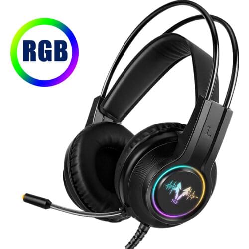 Gaming Earphones Games with 7.1 Microphone Wired Games Headset Game Headphones Wired for PC Gamer Computer Laptop PS4 Xbox one
