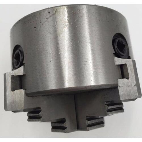 K72 Reversible 80mm Lathe Chuck 4Jaw Independent Chuck 3" Four Jaws 4-M6 for Cutting Work CNC Metalworking Tool Accessory