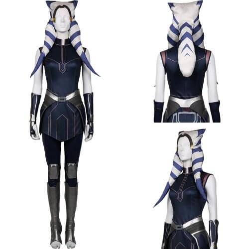 Star Cosplay Wars: The Clone Wars Season 7-Ahsoka Tano Cosplay Costumes Dress Outfits Halloween Carnival Suit
