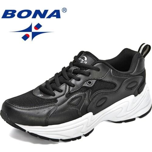 BONA 2021 New Designers Trendy Breathable Street Style Casual Shoes Men Chunky Sneakers Comfortable Shoes Man Walking Footwear