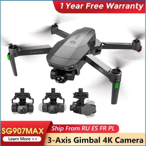 ZLL SG907MAX With 3-Axis Gimbal Drone SG907PRO GPS Dron 5G WIFI ESC 4K Camera Drone Profesional RC Quadcopter Max Distance 1200m