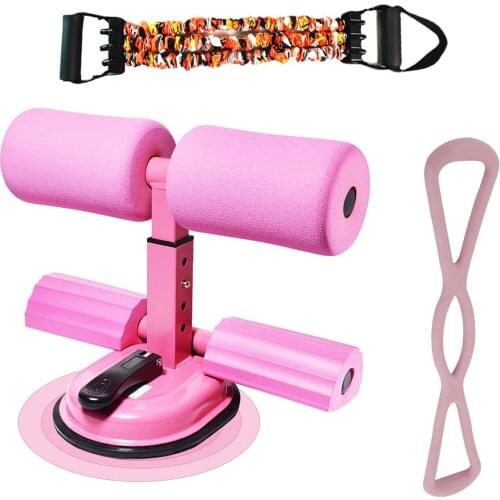 3 pcs Resistance Band Sit Up Assistant Abdominal Core Workout Sit Up Bar wall pulley Fitness Support Trainer Workout Home Gym