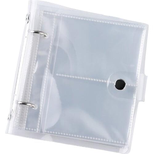 Mini 14x15cm Photo Album Picture Case Storage PVC Transparent Glitter For Card Photos Under 9x6.5cm