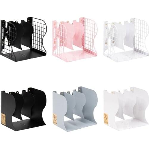 T3LB Pack of 1 Decorative Adjustable Bookends Desk Books Stationery Holder Students Office Stationery Books Organizer Holders