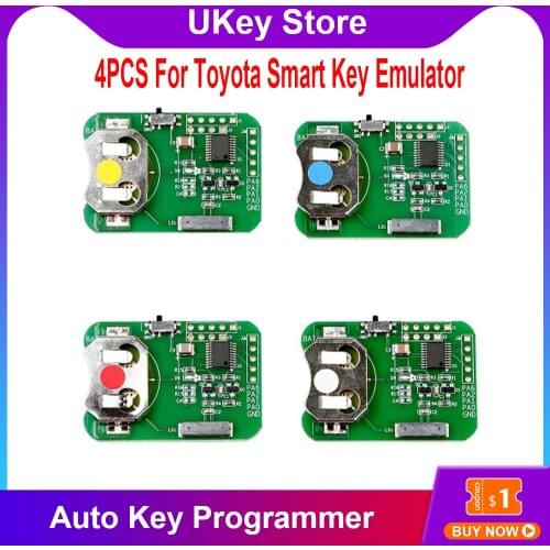 OBDSTAR For Toyota Smart Key Emulator 4pcs For Toyota Simulated Key For X300 DP/X300 DP Plus Key Programmer