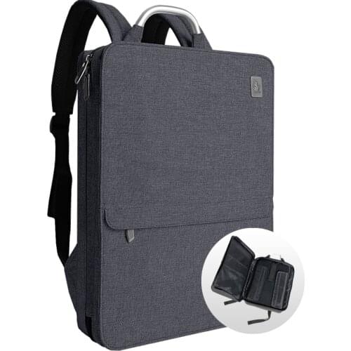 CAI Office Backpack Back School Bag 15.6" Laptop for Men Women Side Open Business Fashion Book Overnight Bags Waterproof Weekend