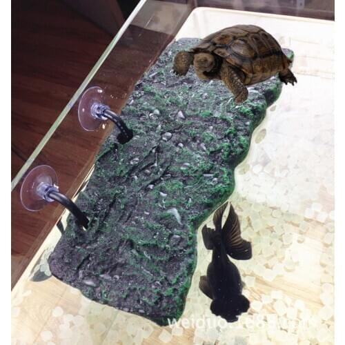 Turtle Climing Platform Floating Island PU Foam Aquarium Reptiles Basking Island JUL05