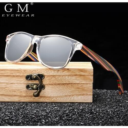 GM Polarized Sunglasses for Boys and Girls with Recycled Frames and Color Wood Temples S5062