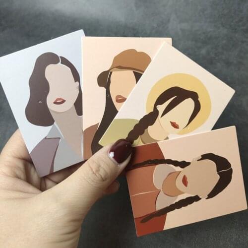 40 Cards Jewelry Display Card arring Card Template Earring Display Card Earring Tags Girl Portraits Earring Package Template