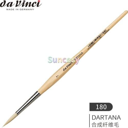 Da Vinci DARTANA The Arrow Brush Series 180, Synthetic Fiber, Miniature Brushes for Fine Detailing & Art Painting