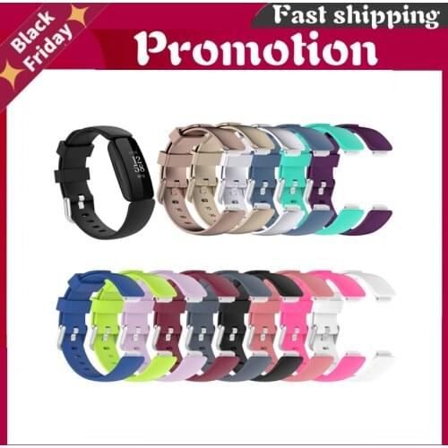 Silicone Smart Watch Adjustable Strap Size Elastic Strap For Watch Gear S3 Huawei Wrist Replacement Wristband Fitbit Inspire 2