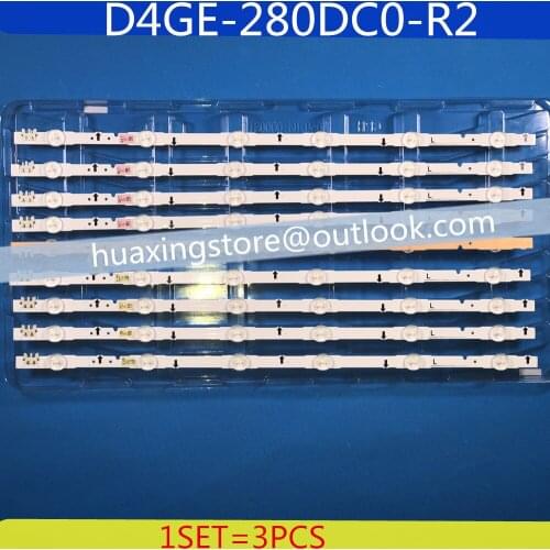 LED Backlight Lamp strip for Samsung 28" TV BN41-02168A BN96-30413 UE28J4100 D4GE-280DC0-R2