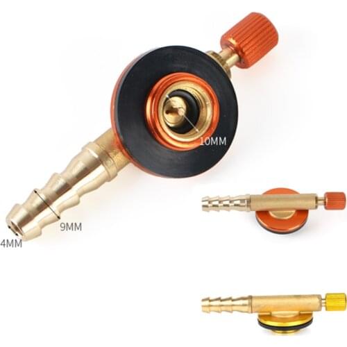 Stainless Steel Outdoor Camping Gas Stove Safe Switching Charging Inflatable Valve Adapter for Flat Tank Liquefied Gas Cylinder