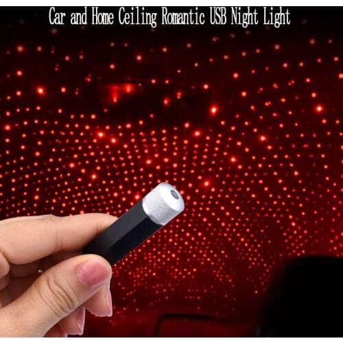Universal car interior ambient light Car atmosphere lamp USB star dome in the car Star light Star atmosphere light on the roof