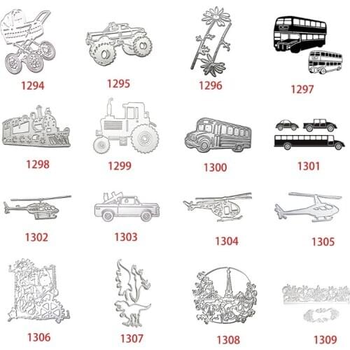 Patterns Metal Cutting Dies Stencil Scrapbooking DIY Album Stamp Paper Embossing Drop Shipping