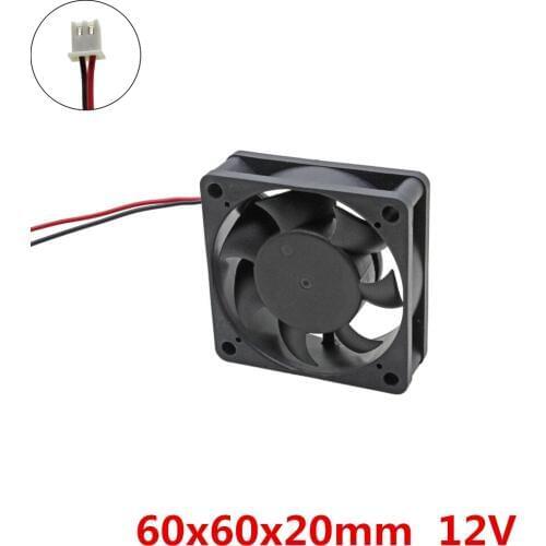 10pcs/lot 60x60x20mm 6020 fans Cooling fan DC 12V Brushless cooler radiator