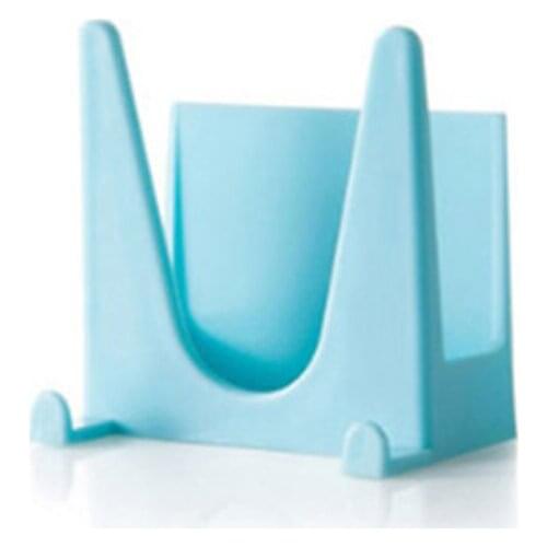 2Pcs Wall Mounted Plastic Pan Cover Rack Double-Sided Glue Multi-Purpose Storage Shelf Kitchen Cooking Tool