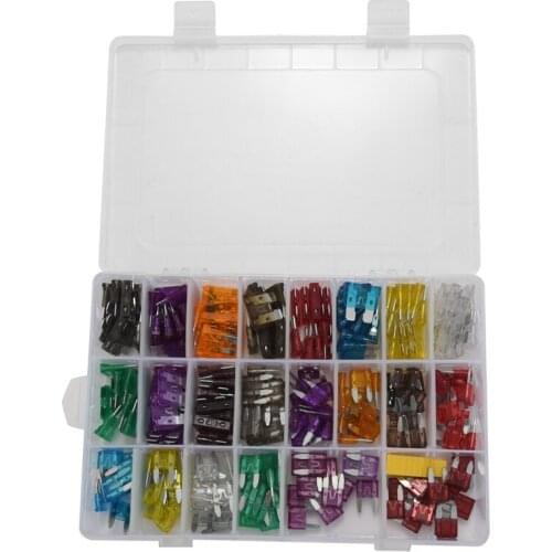 242 PCS Blade Car Fuses Assortment Kit - Car Truck Standard and Mini (2A/3A/5A/7.5A/10A/15A/20A/25A/30A/35A/40A), Boat Car RV SU
